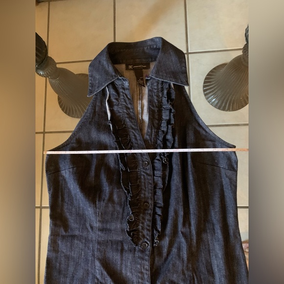 INC Denim Ruffled Dress - Picture 3 of 7